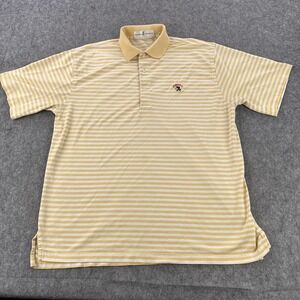 Fairway & Greene Polo Shirt Mens Medium Yellow Seminole Golf Pima Cotton